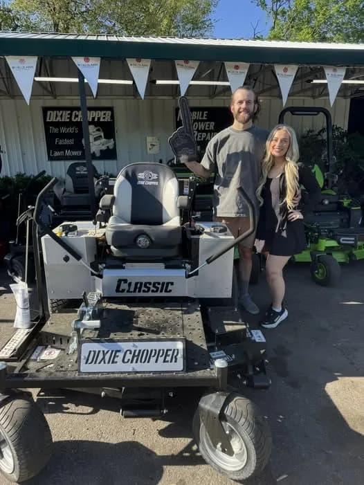 Customer equipment at Mobile Mower Repair