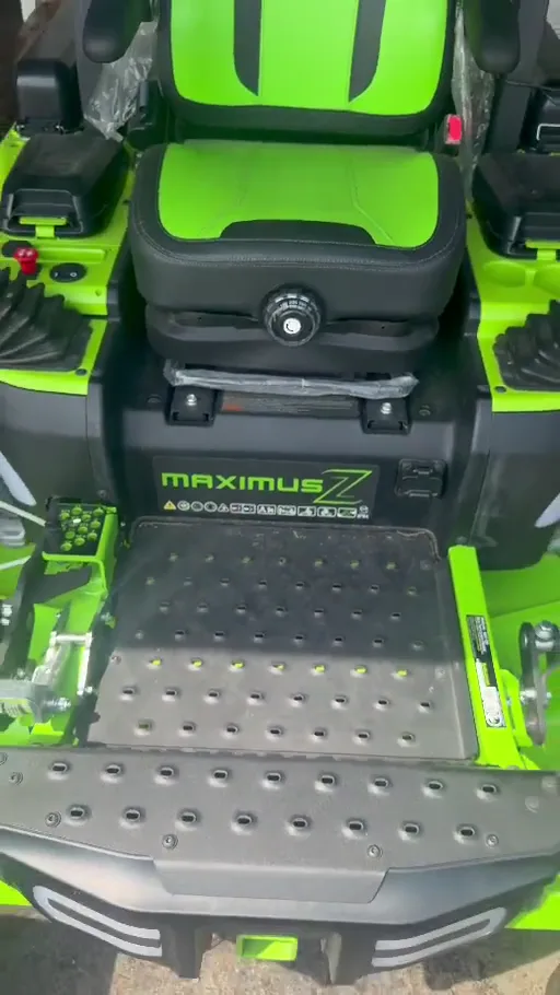 Zero-turn mowers on the sales floor