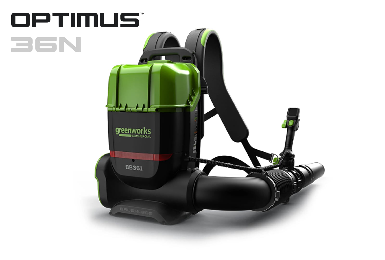 Greenworks BB361 OPTIMUS dual-port backpack blower