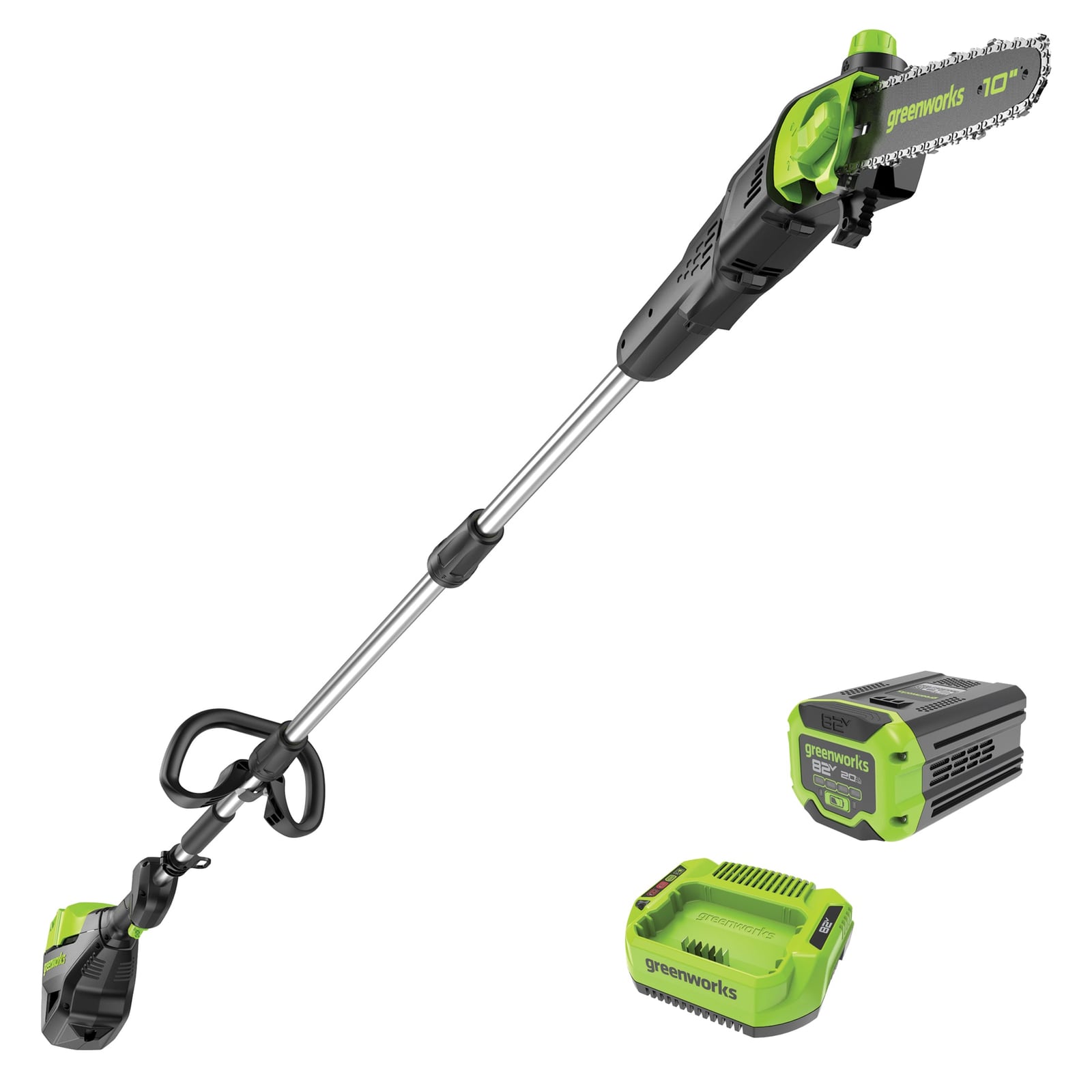 Greenworks PS82210 82V pole saw kit